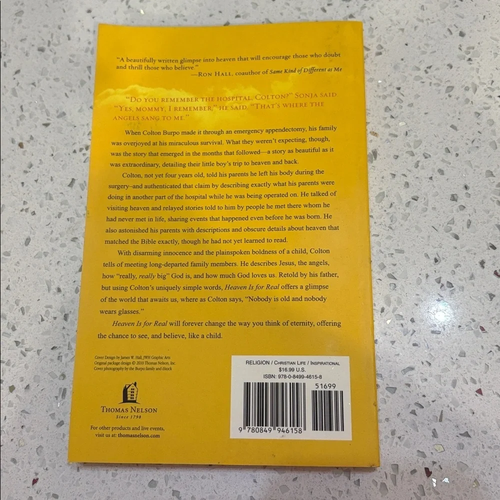 Heaven is for Real Book by Todd Burpo